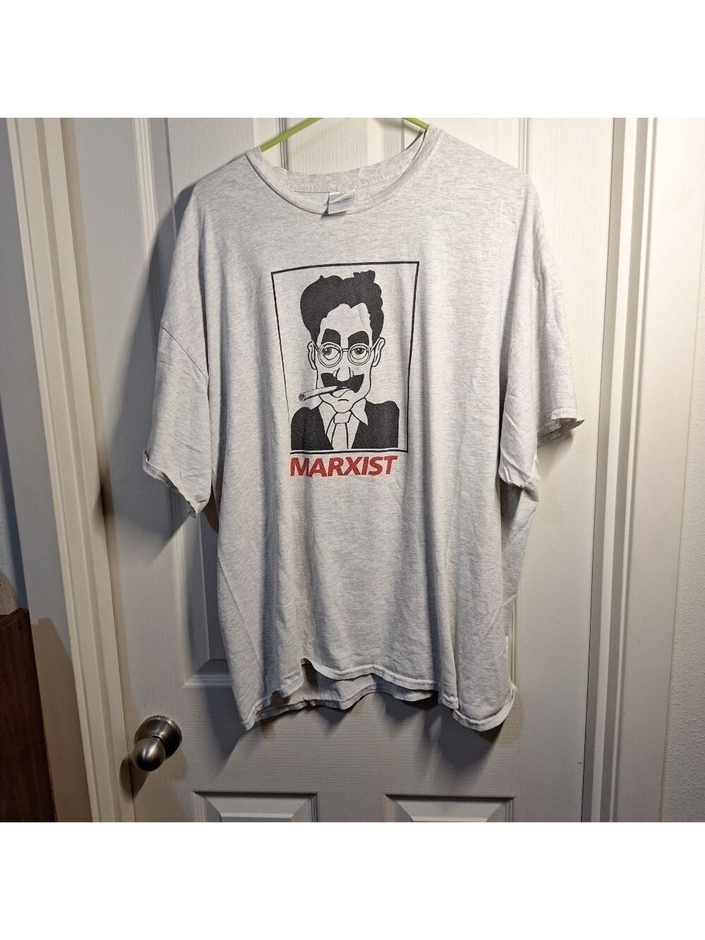 Gildan Light Gray Groucho Marx Graphic T Shirt